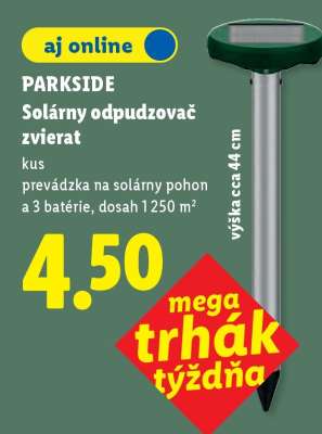 Parkside Solárny odpudzovač zvierat