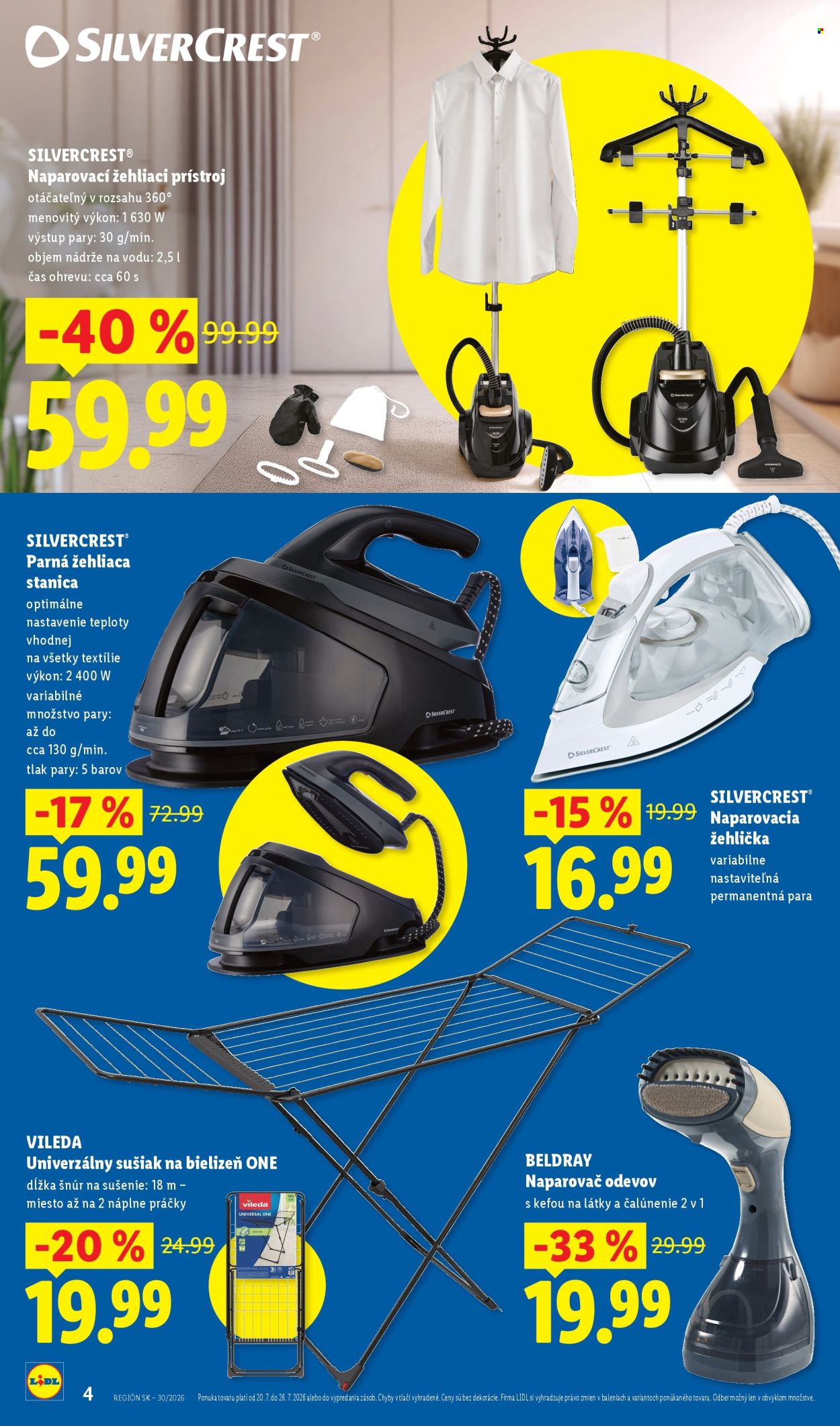 Leták Lidl - 20.7.2026 - 2.8.2026. Strana 4