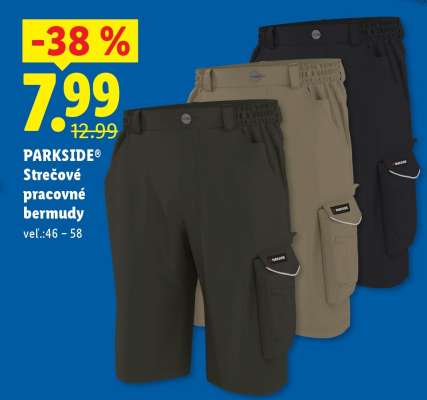 PARKSIDE® Strečové pracovné bermudy