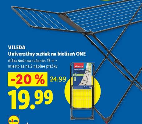 VILEDA Univerzálny sušiak na bielizeň ONE