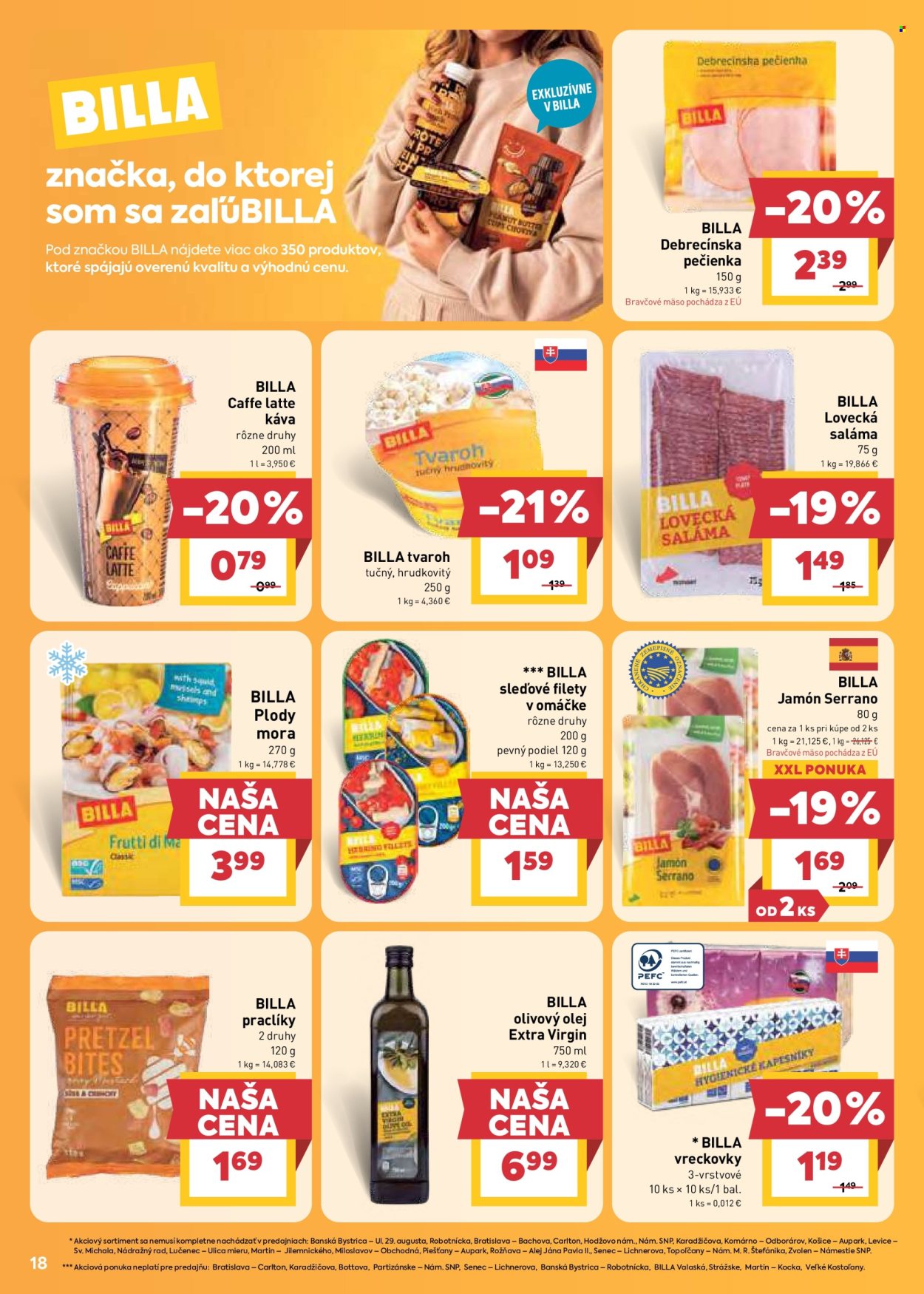 Leták Billa - 22.7.2026 - 28.7.2026. Strana 18