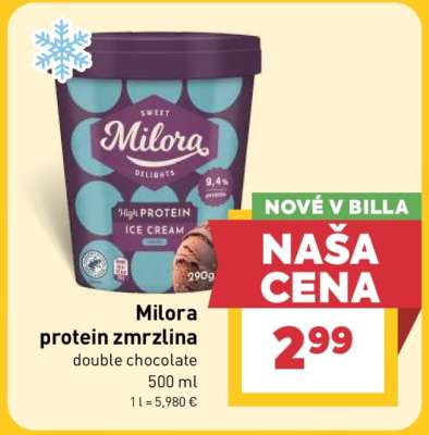 Milora protein zmrzlina