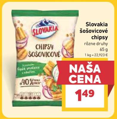 Slovakia šošovicové chipsy