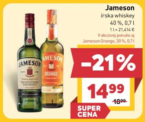 JAMESON Írska whiskey