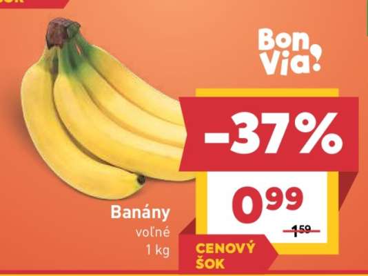 BANÁNY VOĽNÉ 1 kg
