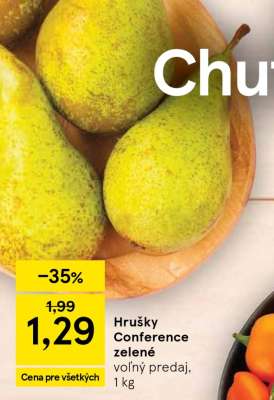 Hrušky Conference zelené