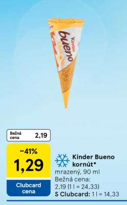 Kinder Bueno kornút