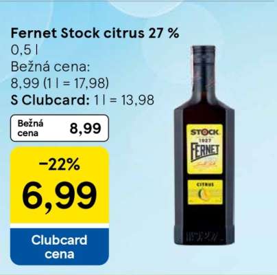 Fernet Stock Citrus 27 %