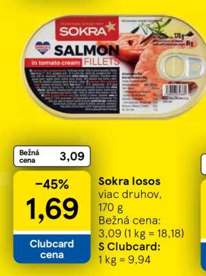 Sokra losos viac druhov, 170 g