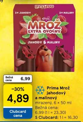 Prima Mrož jahodový a malinový