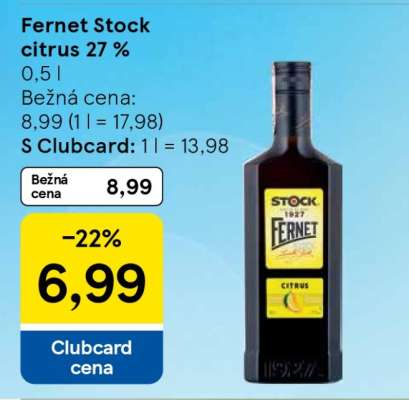 Fernet Stock Citrus 27 %