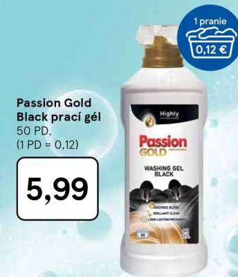 Passion Gold Black prací gél