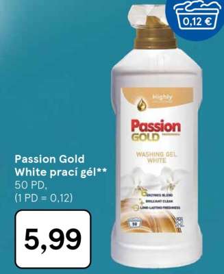Passion Gold White prací gél**