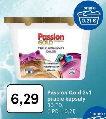 Passion Gold 3v1 pracie kapsuly