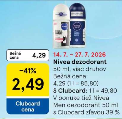 Nivea dezodorant