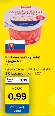 Radoma nórsky šalát s jogurtom