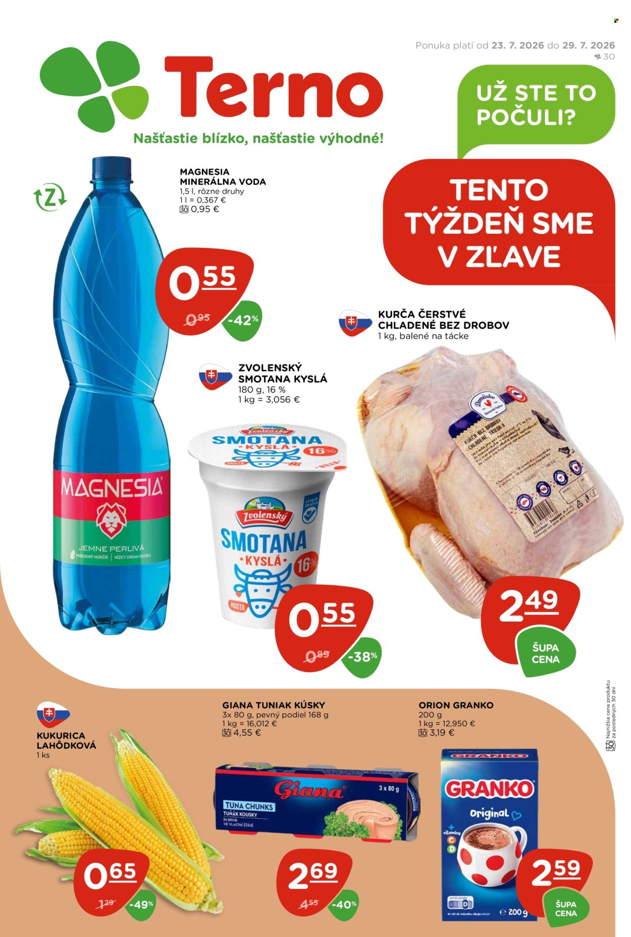 Leták Terno - 23.7.2026 - 29.7.2026. Strana 1