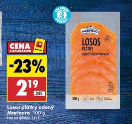 Losos plátky údený Marinero 100 g