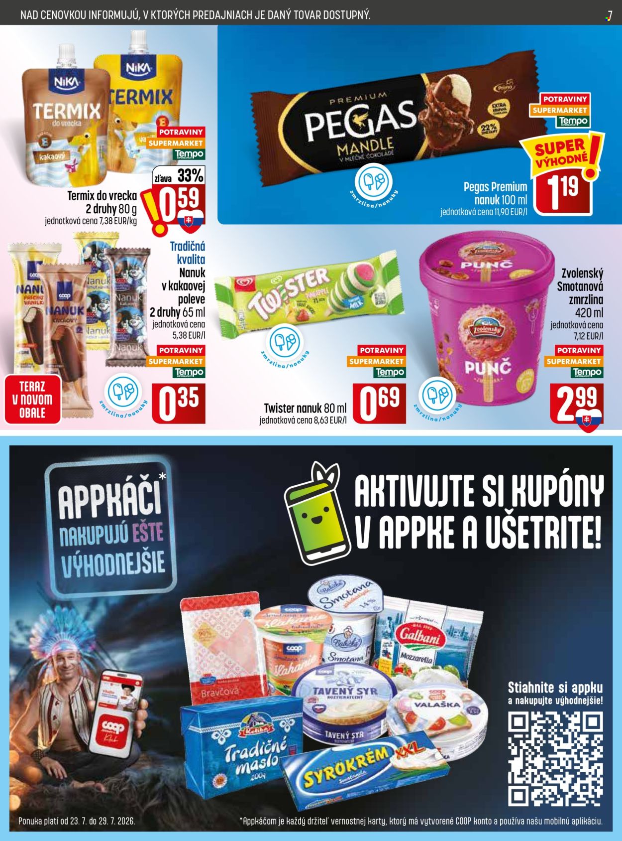 Leták COOP Jednota - 23.7.2026 - 29.7.2026. Strana 7