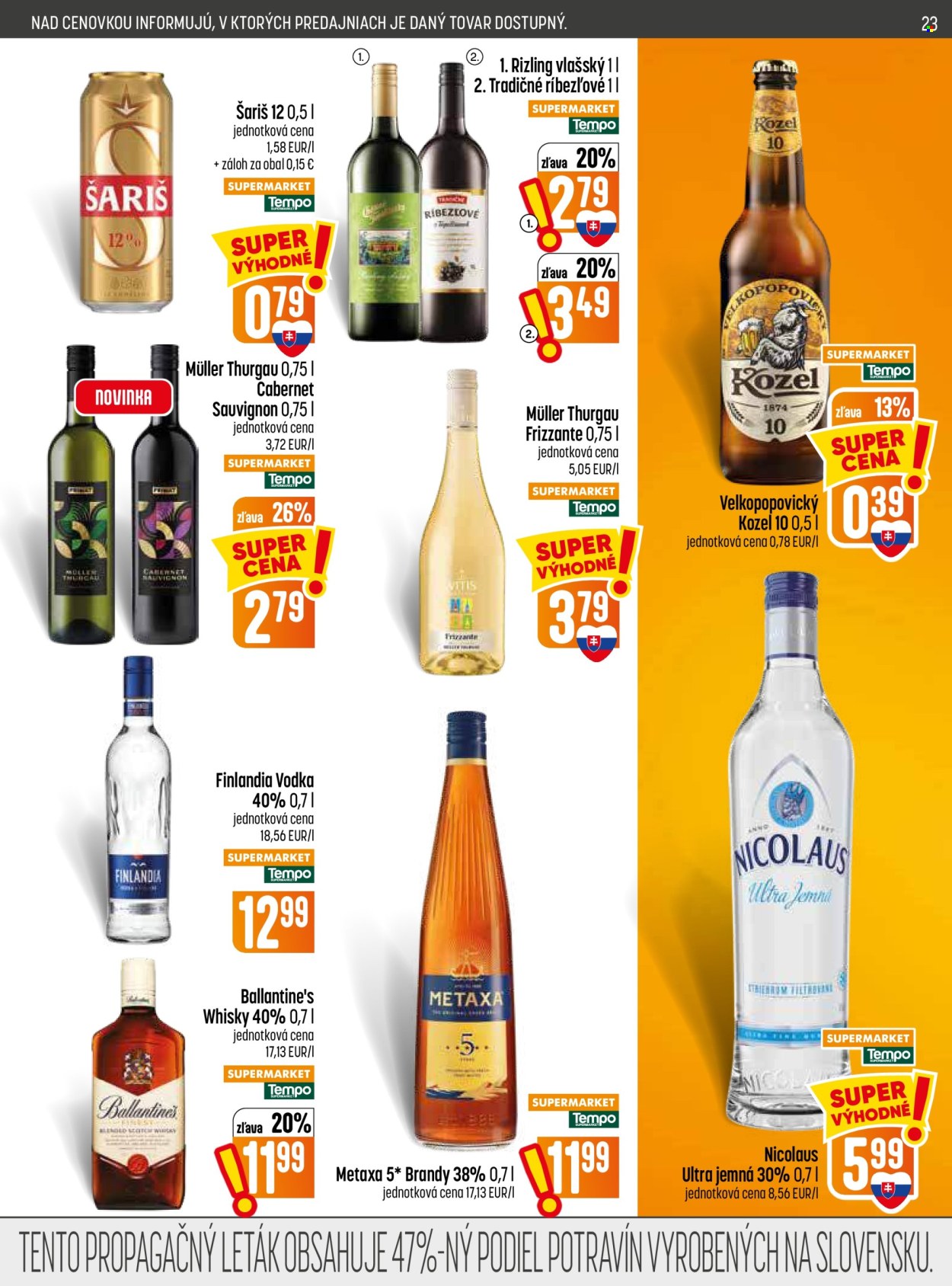 Leták COOP Jednota - 23.7.2026 - 29.7.2026. Strana 23