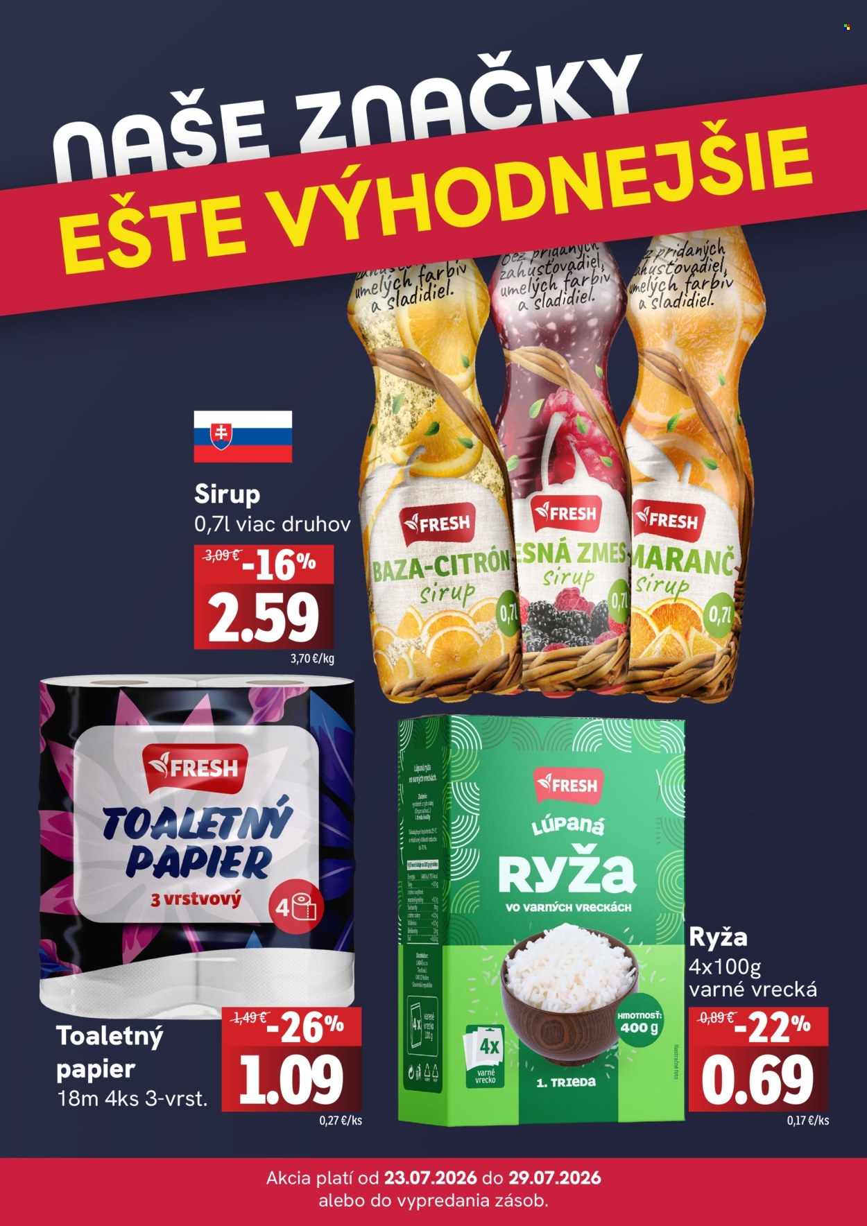 Leták FRESH - 23.7.2026 - 29.7.2026. Strana 4