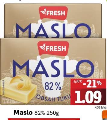 Maslo 82% 250g