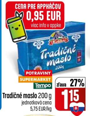 Tradičné maslo 200 g
