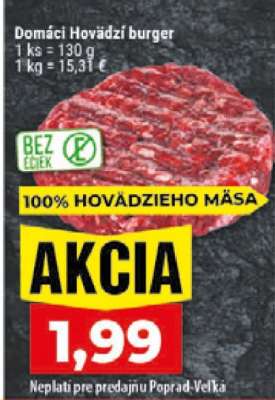 Domáci Hovädzí burger