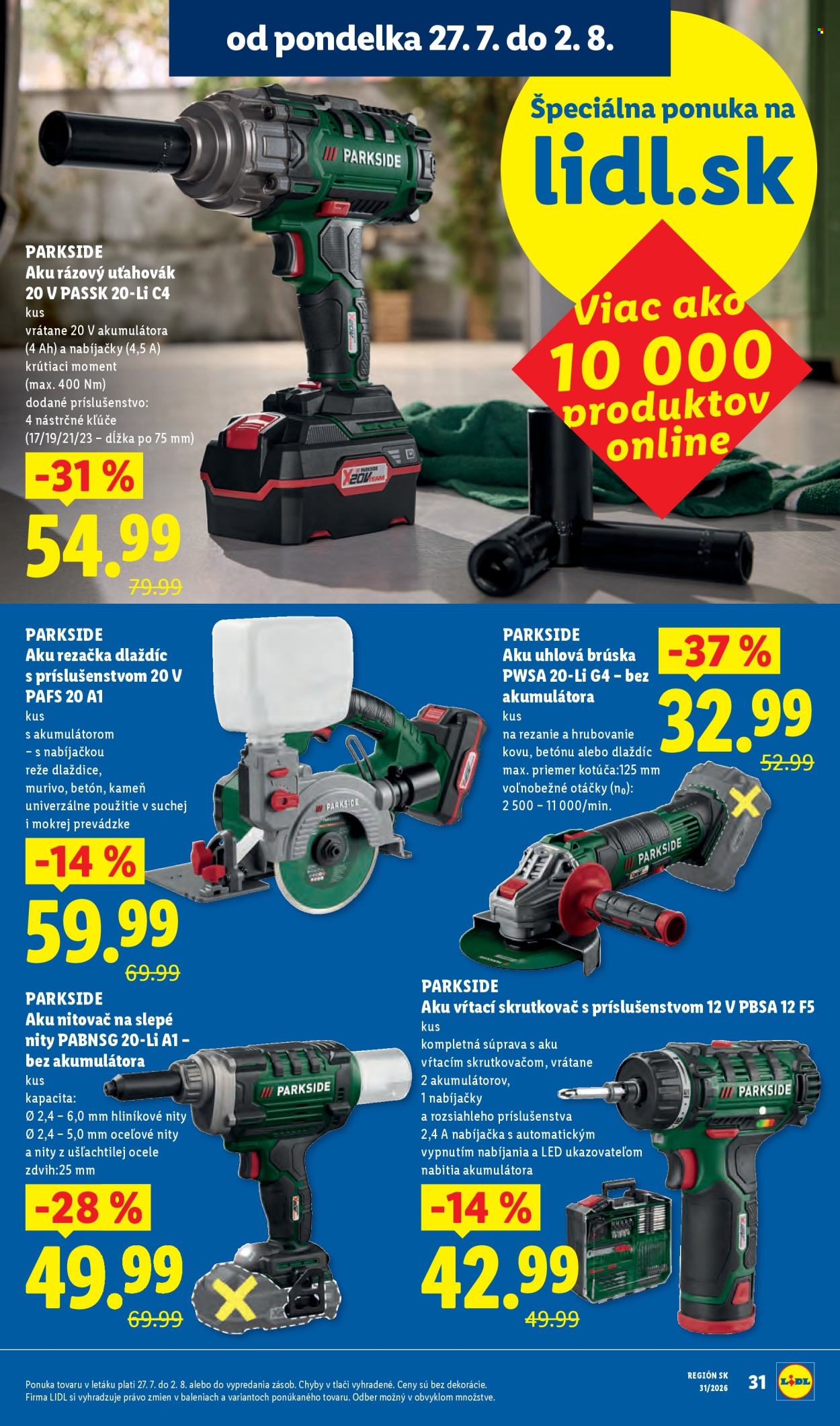 Leták Lidl - 27.7.2026 - 2.8.2026. Strana 6