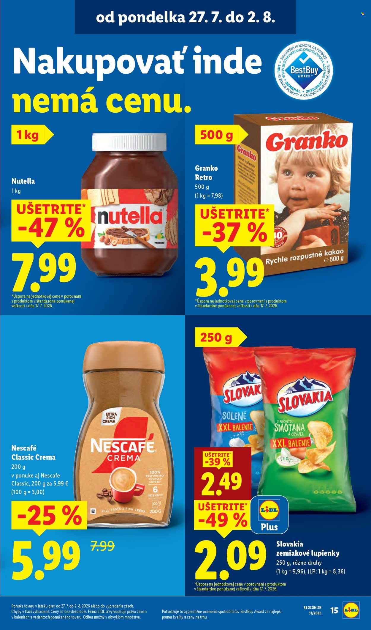 Leták Lidl - 27.7.2026 - 2.8.2026. Strana 20