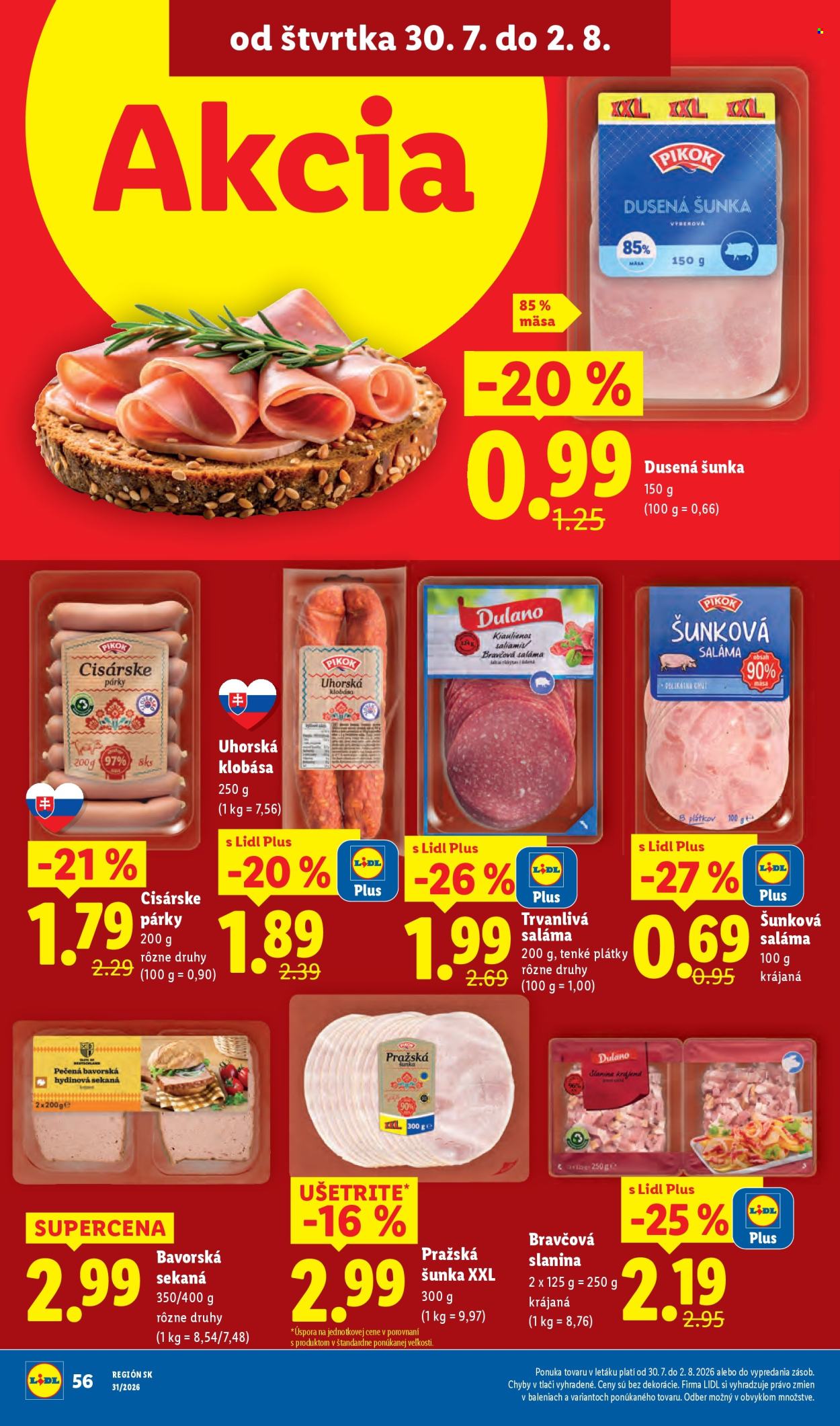Leták Lidl - 27.7.2026 - 2.8.2026. Strana 80