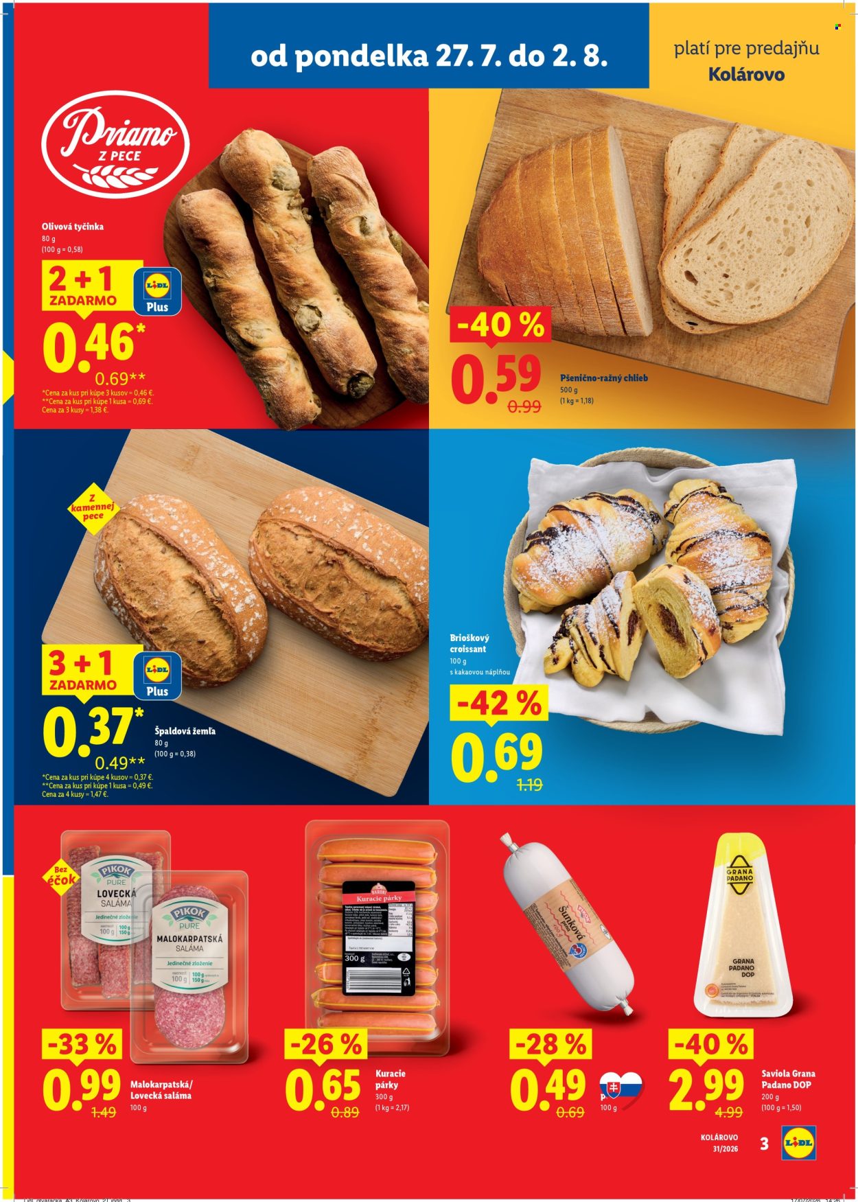 Leták Lidl - 27.7.2026 - 2.8.2026. Strana 3