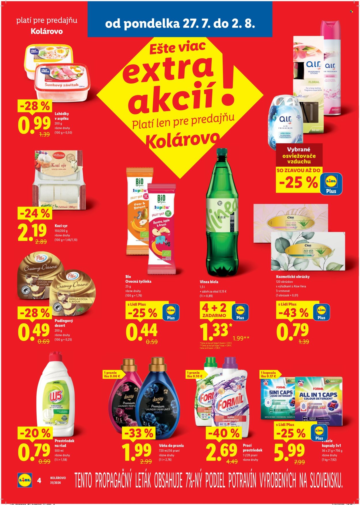 Leták Lidl - 27.7.2026 - 2.8.2026. Strana 4