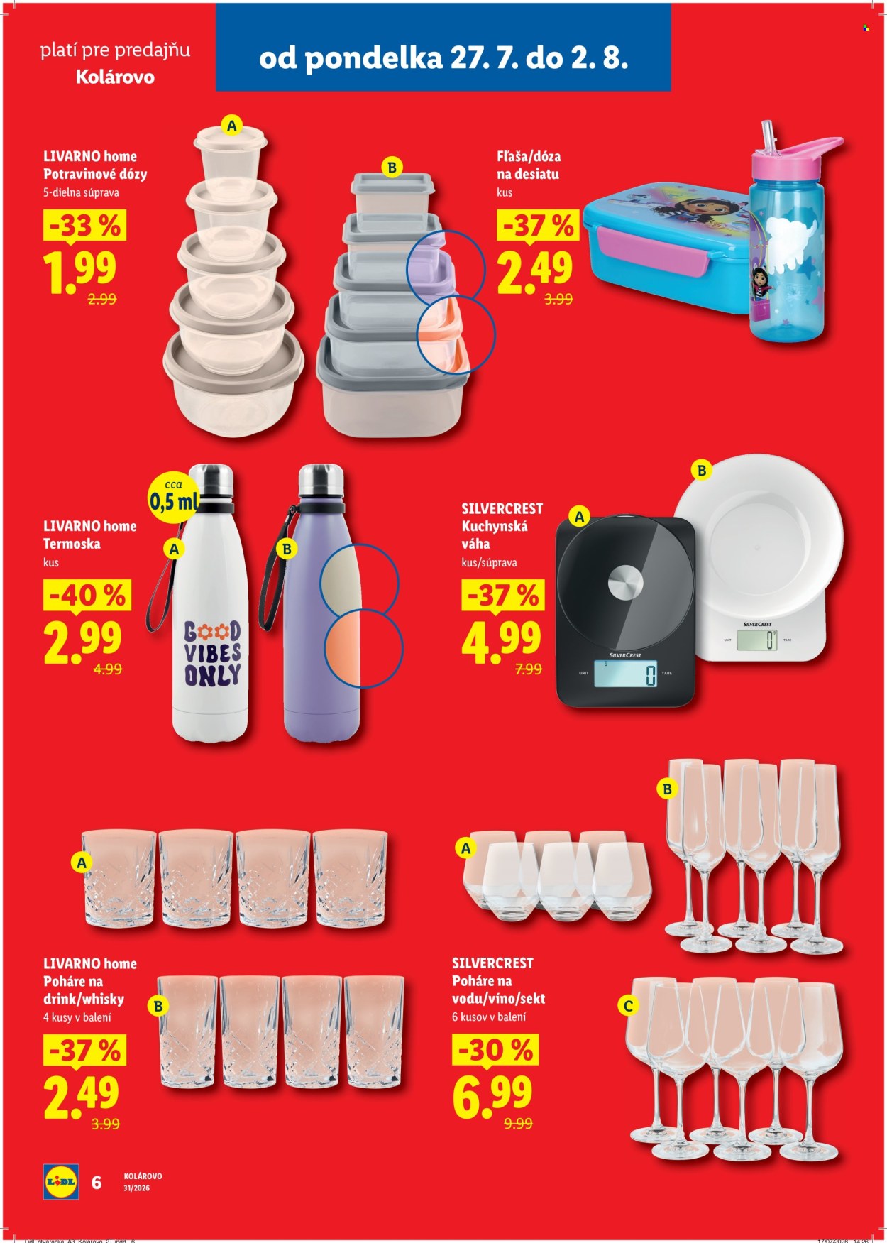 Leták Lidl - 27.7.2026 - 2.8.2026. Strana 6