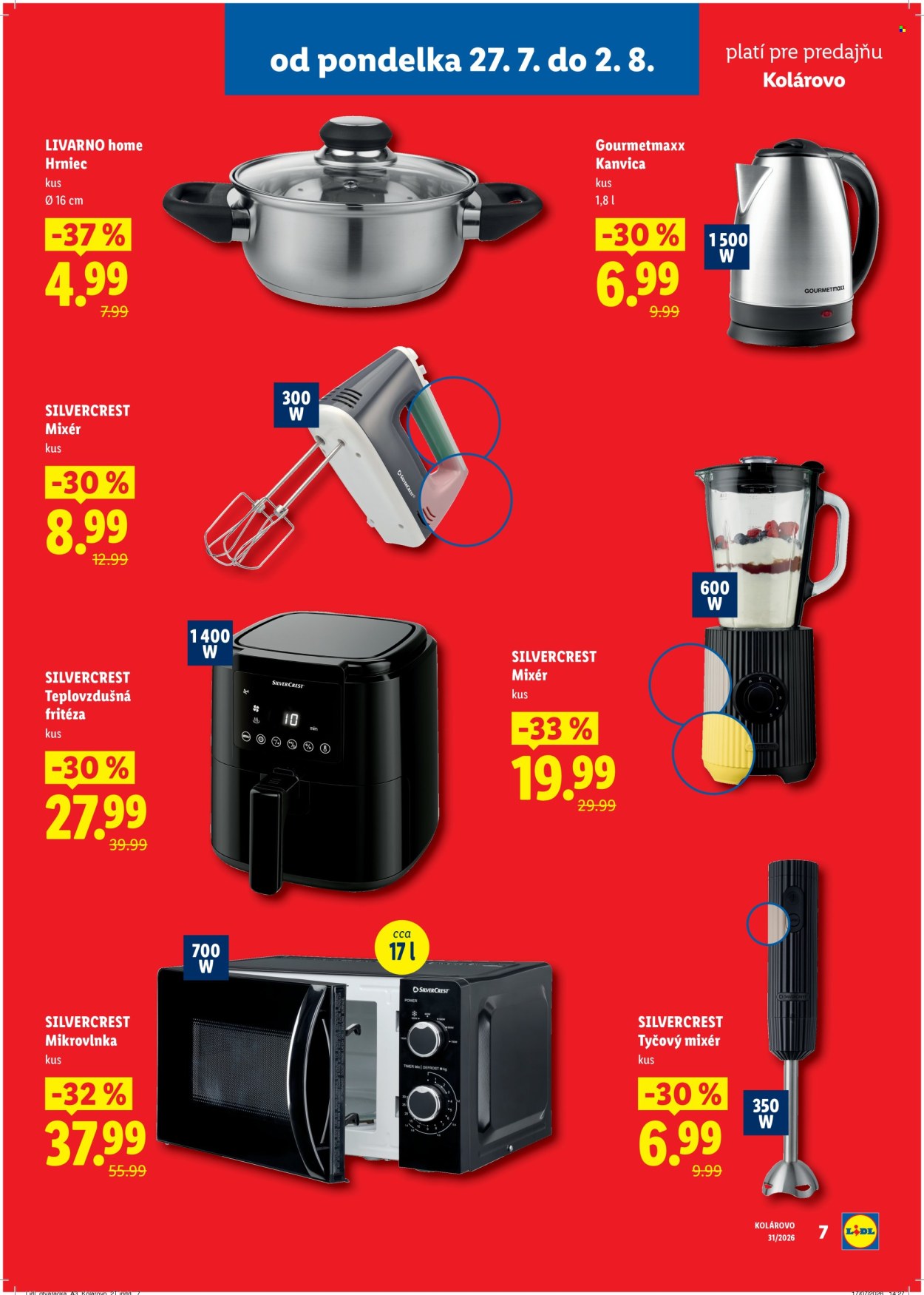 Leták Lidl - 27.7.2026 - 2.8.2026. Strana 7