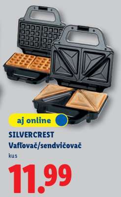 SILVERCREST Vafľovač/sendvičovač
