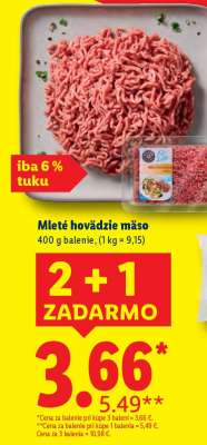 Mleté hovädzie mäso