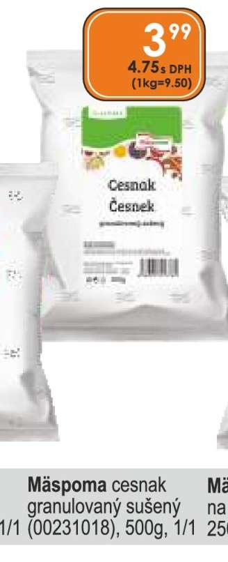 Mäspoma cesnak granulovaný sušený