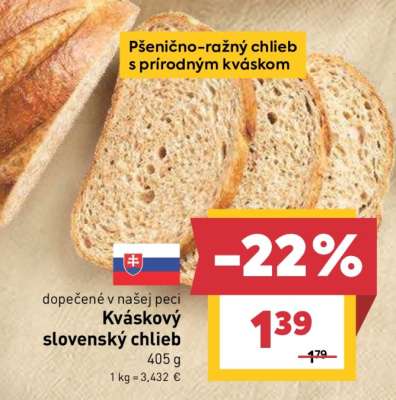 Kváskový slovenský chlieb