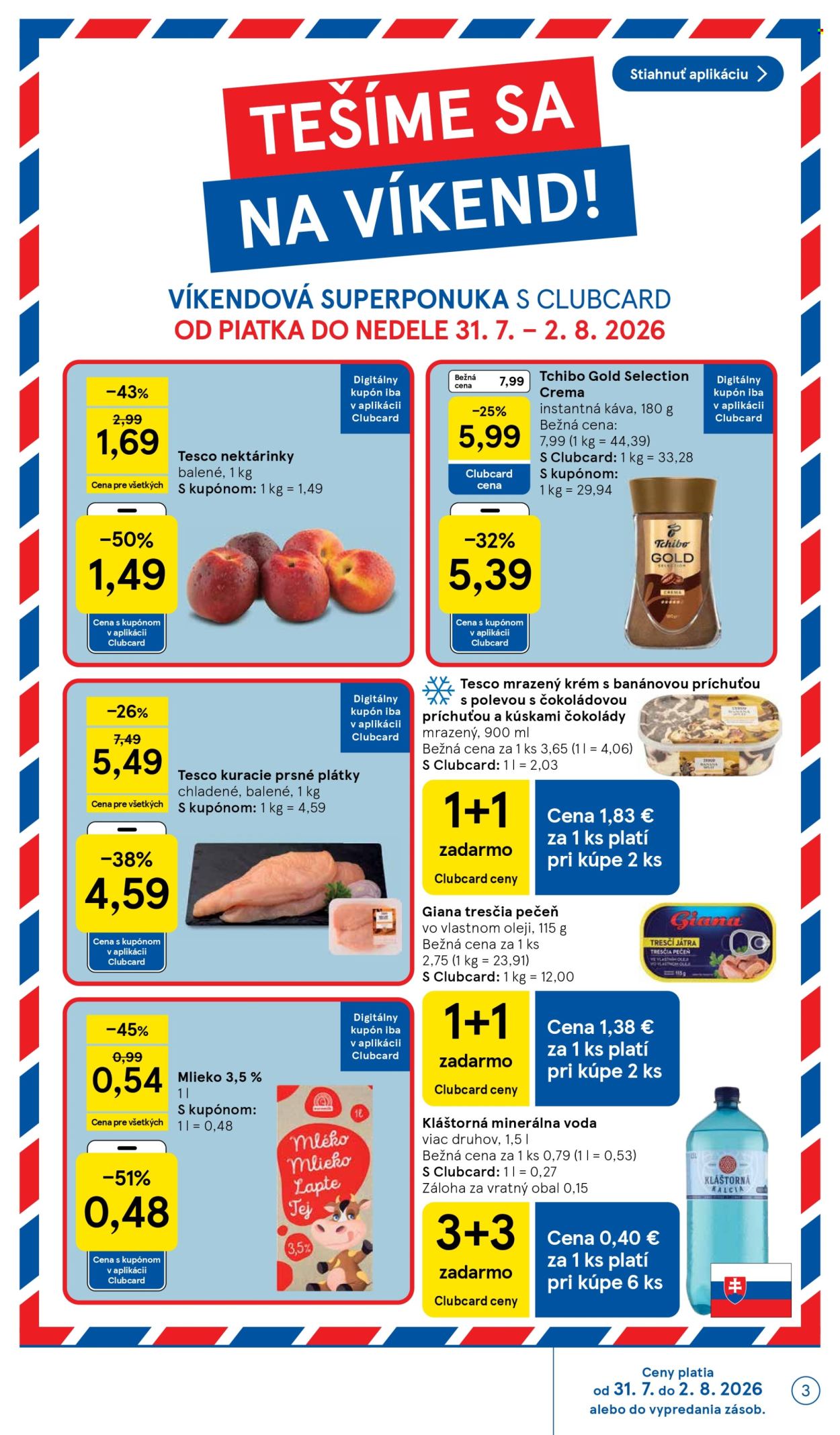 Leták TESCO supermarket - 29.7.2026 - 4.8.2026. Strana 3