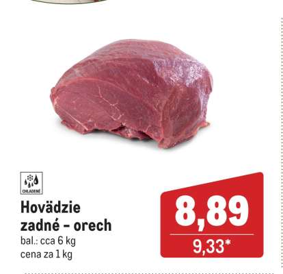 Hovädzie zadné – orech