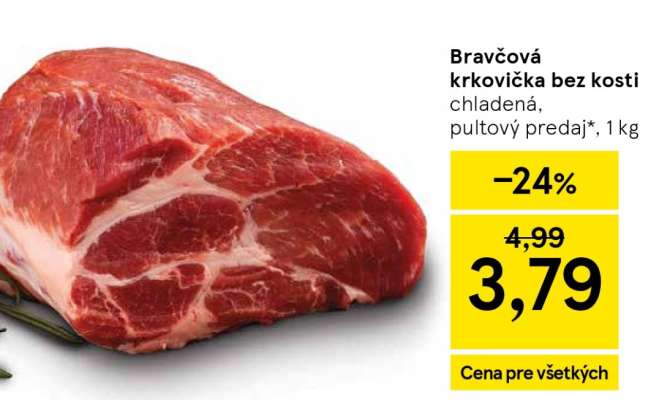 Bravčová krkovička bez kosti