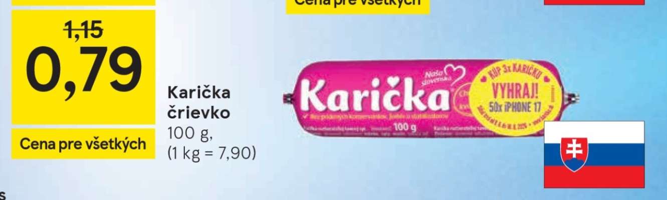 Karička črievko