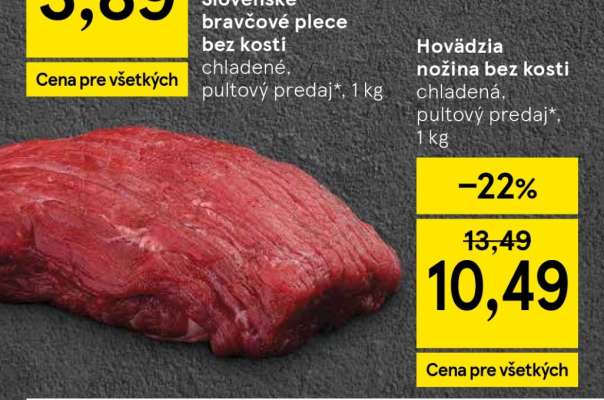 Hovädzia nožina bez kosti