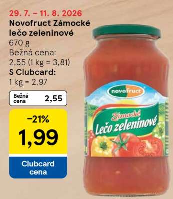 NOVOFRUCT Zámocké lečo zeleninové