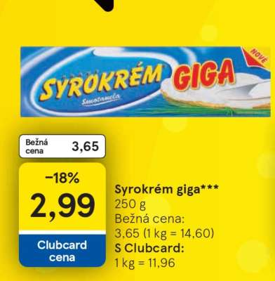 Syrokrém GIGA