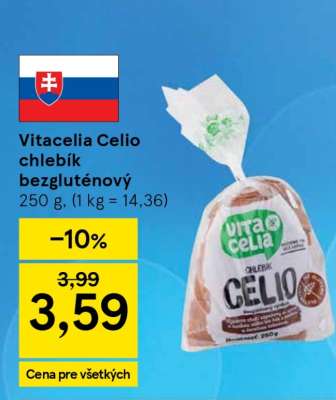 Vitacelia Celio chlebík bezgluténový