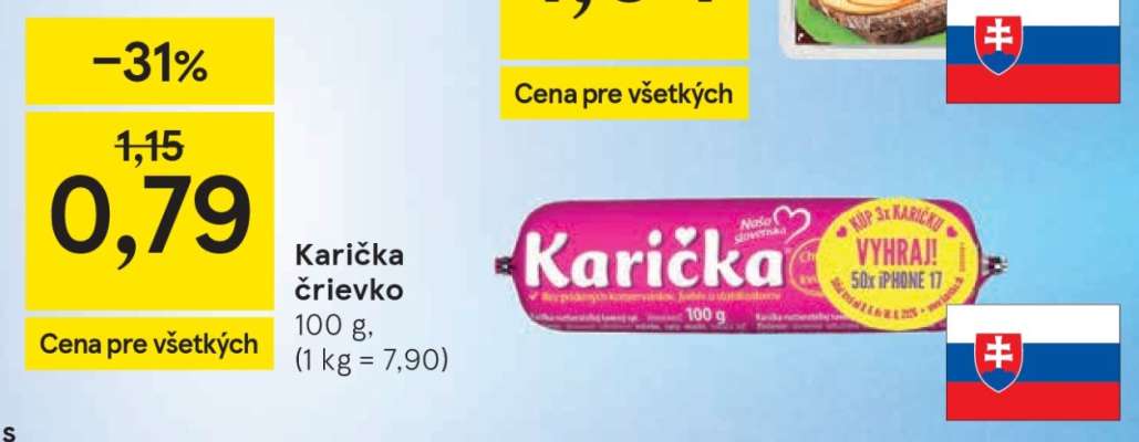 Karička črievko