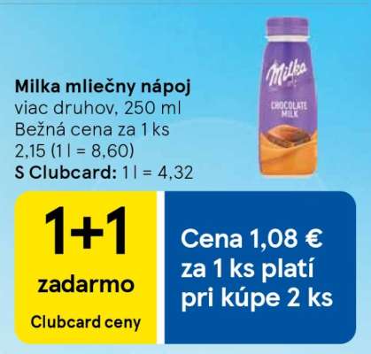 Milka mliečny nápoj