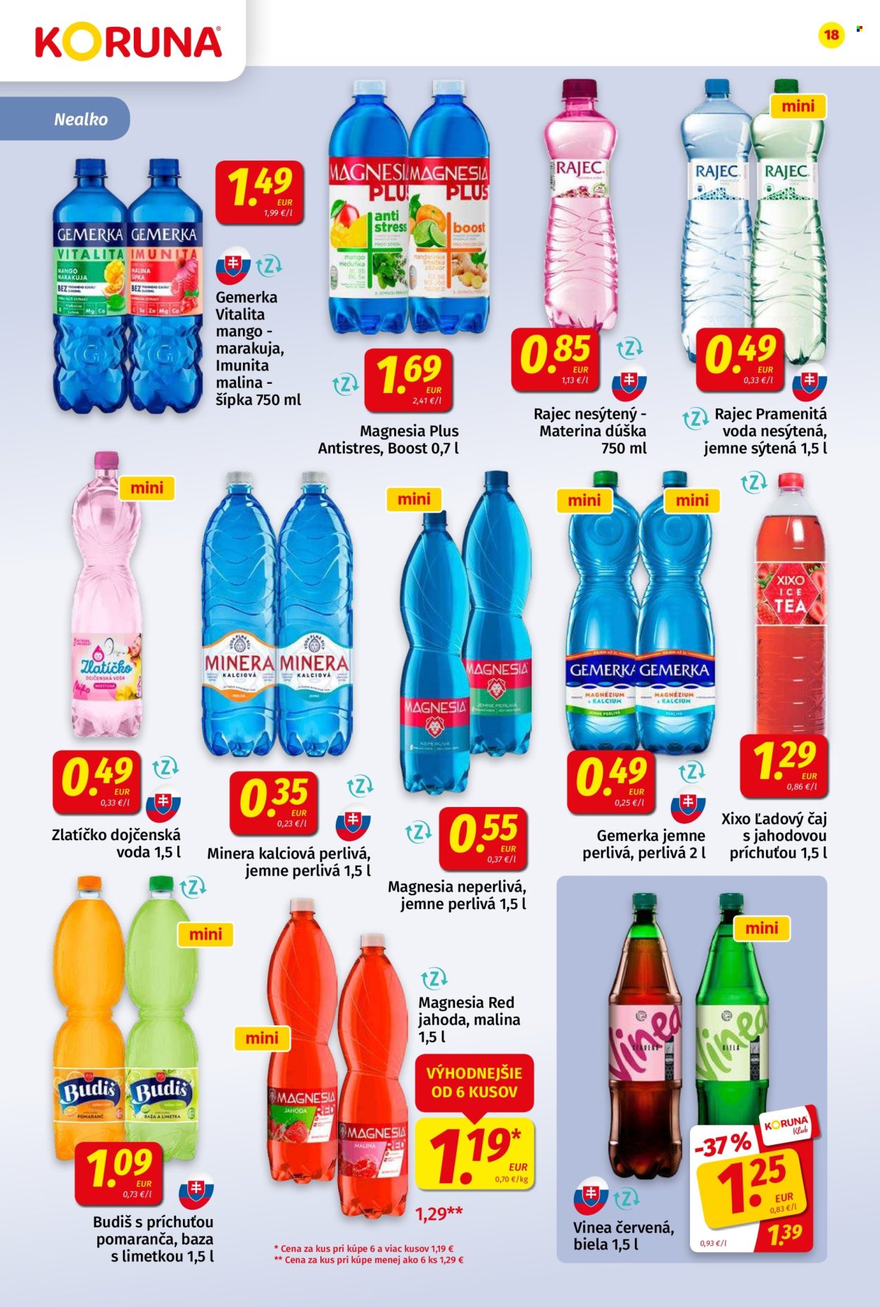 Leták Potraviny KORUNA - 31.7.2026 - 12.8.2026. Strana 18